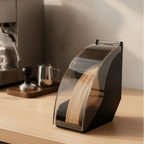 Moderní držák na kávové filtry pro přípravu pour-over s akrylovým krytem - Fioriscas