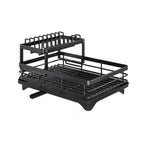 Foldable stainless steel dish rack, space-saving design for modern kitchens - Fioriscas