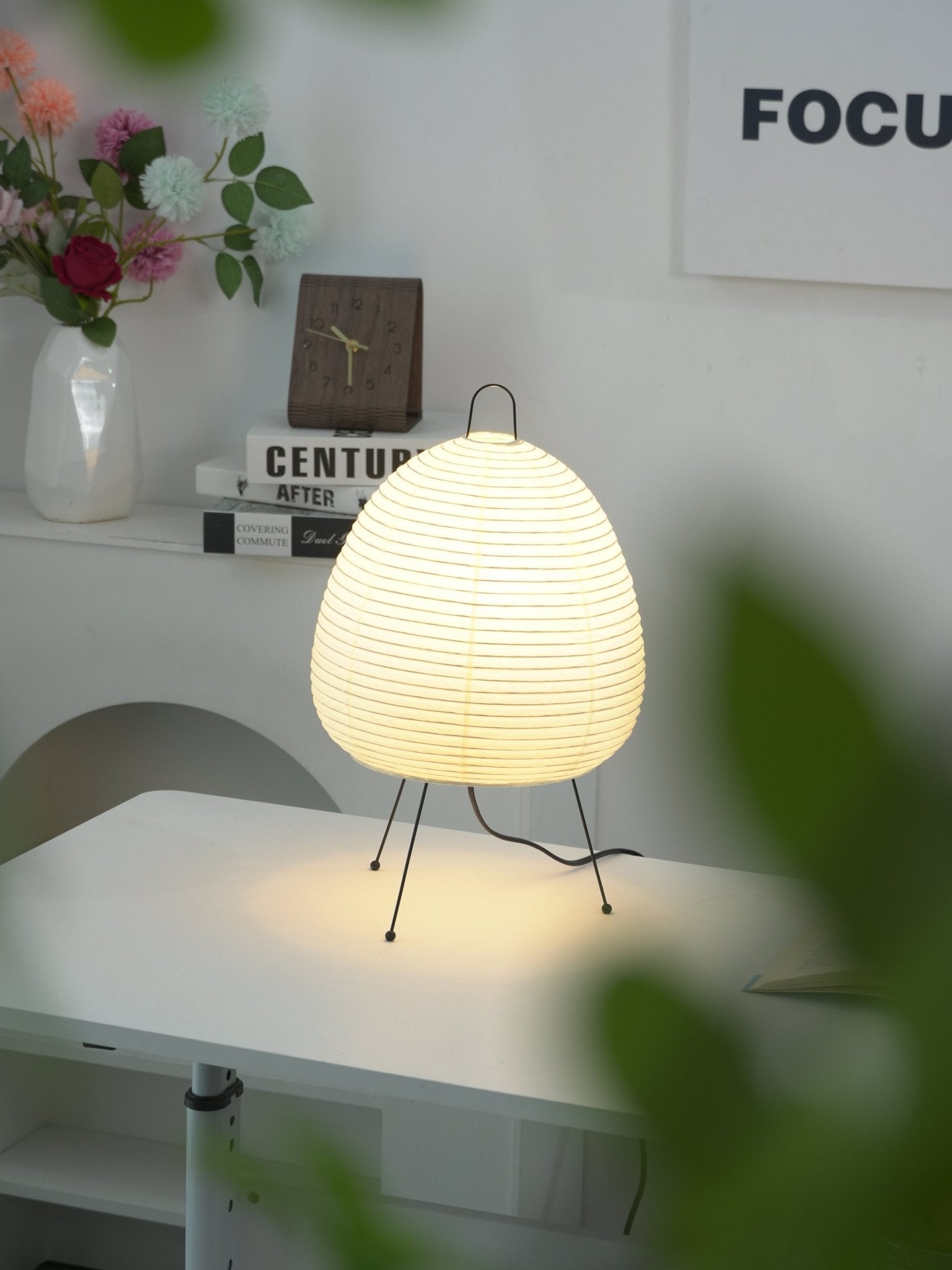 Shiori Glow Handmade Mulberry Paper Table Lamp Inspired By Japanese Lanterns