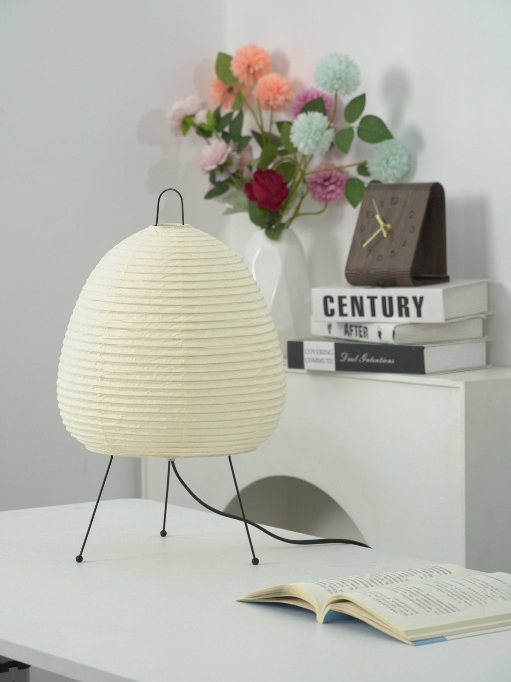 Shiori Glow Handmade Mulberry Paper Table Lamp Inspired By Japanese Lanterns