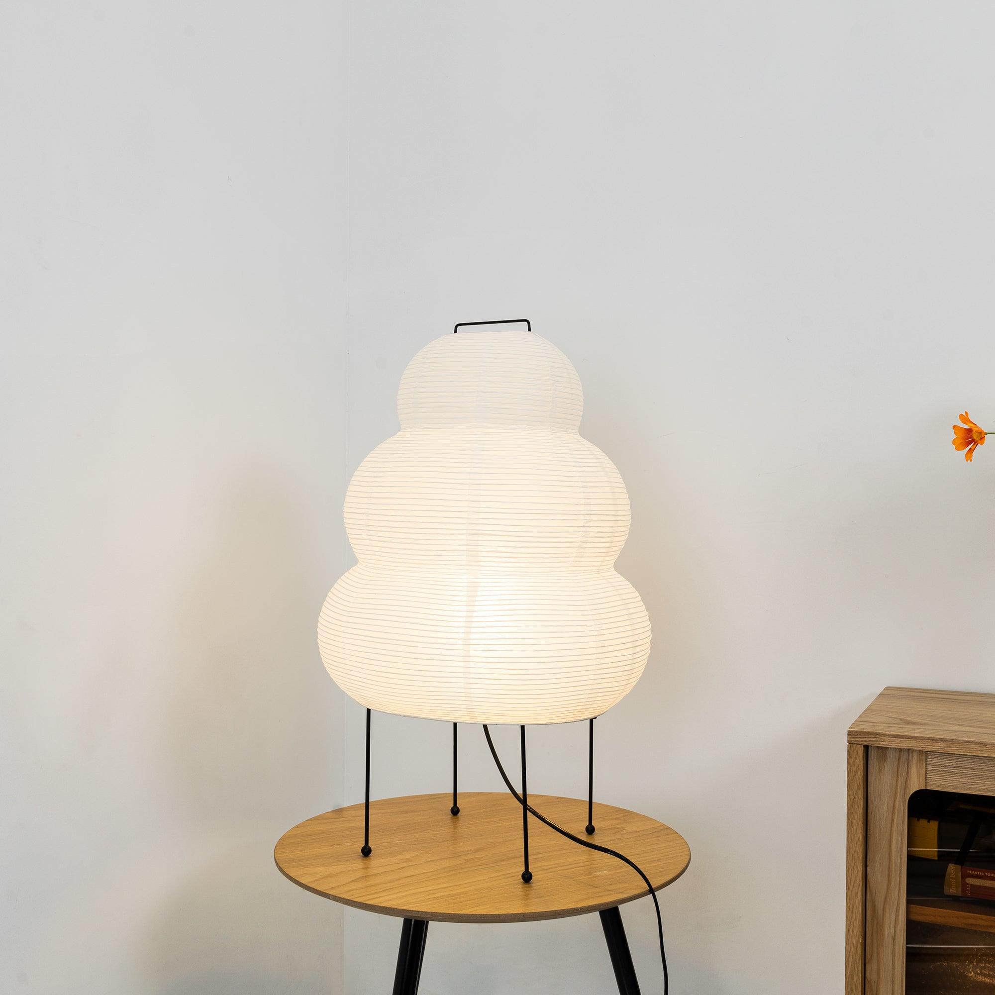Shiori Glow Handmade Mulberry Paper Table Lamp Inspired By Japanese Lanterns