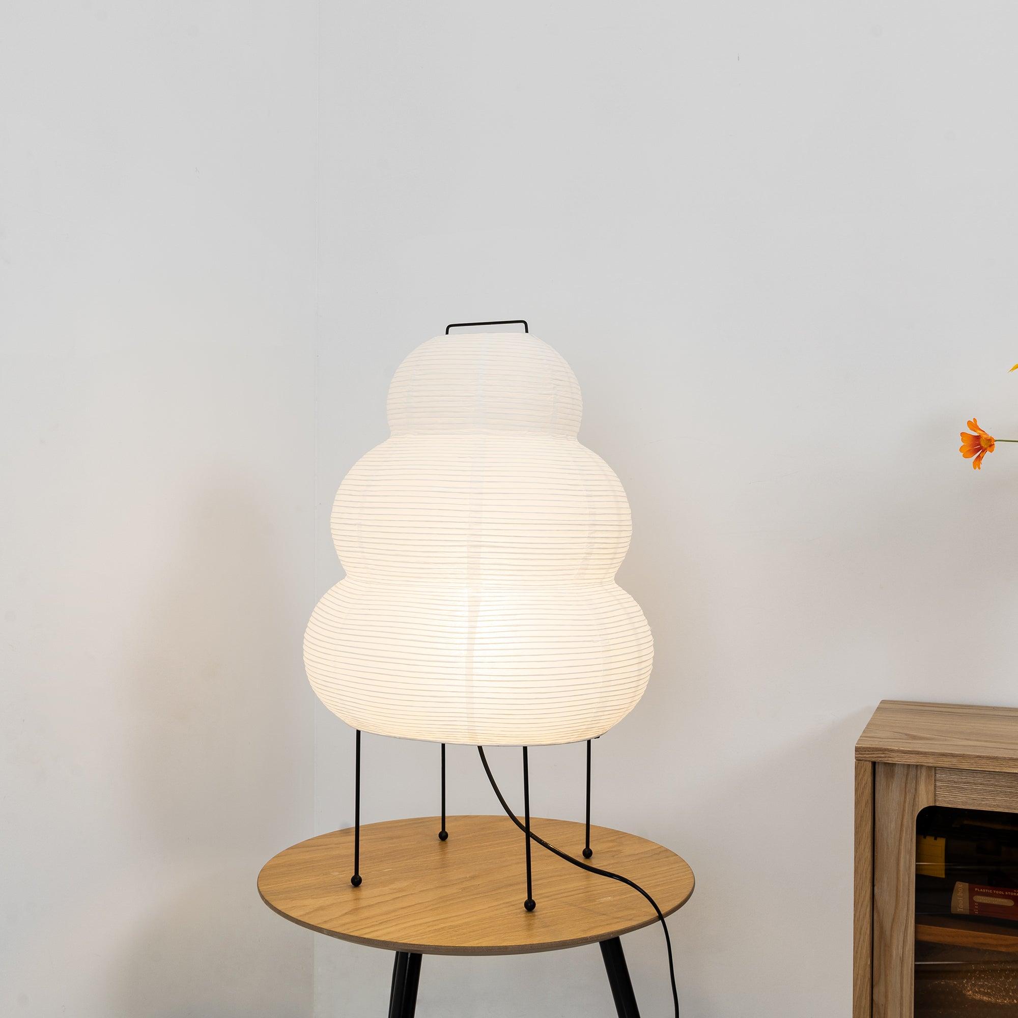 Shiori Glow Handmade Mulberry Paper Table Lamp Inspired By Japanese Lanterns