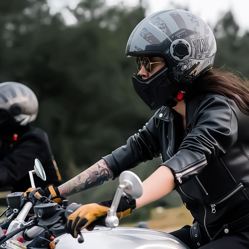 LumaShield modulær motorcykelhjelm, aftagelig hagebeskytter, dobbelt visir, DOT og ECE