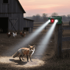 大音量アラーム付き動物防御警報ライト - Fioriscas