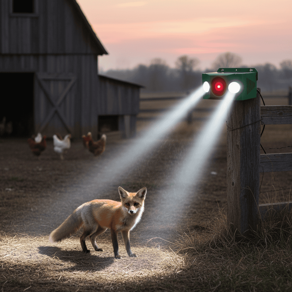 大音量アラーム付き動物防御警報ライト - Fioriscas