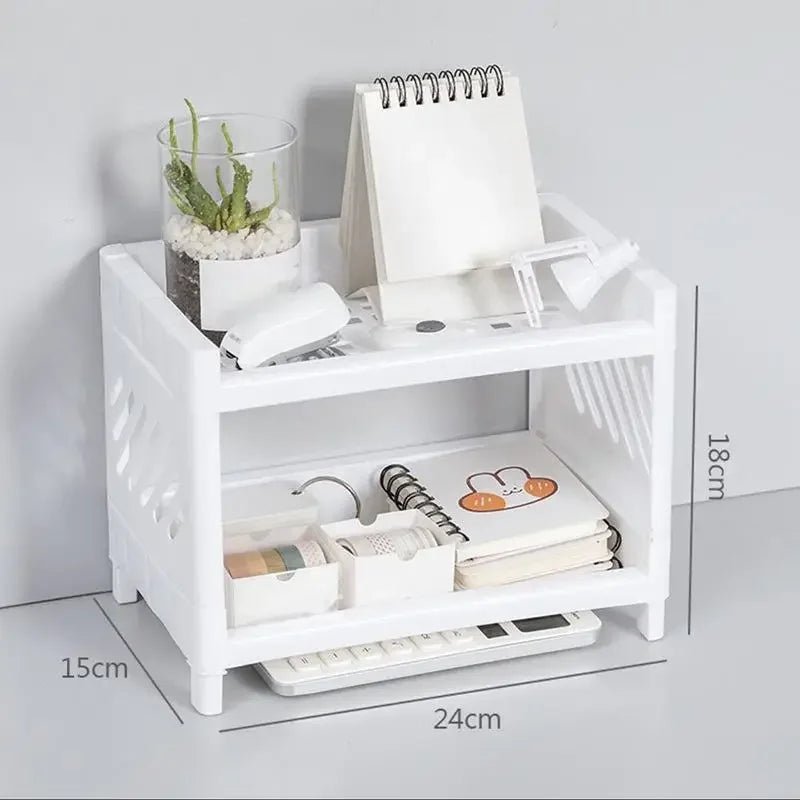 Estante doble de almacenamiento para cocina, baño y escritorio - Fioriscas