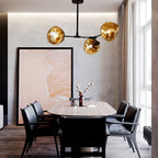 Arisha Modern Globe Lava 3 Pendant Light Fixture - Neutralighting