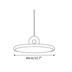 Pendellampe Disk med Løkke Detalje Stemningsfuld Minimalistisk | Fioriscas