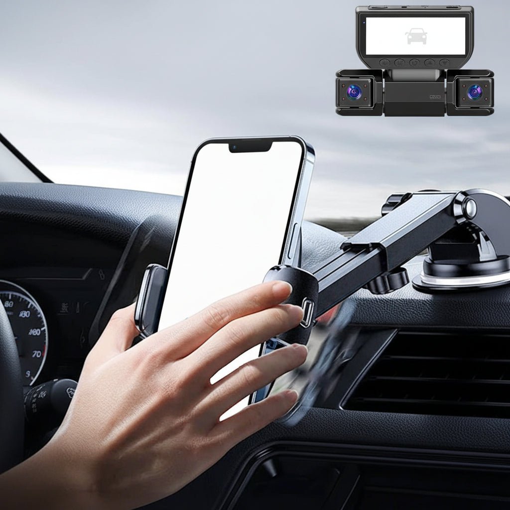 Cameră de bord la 360 de grade, cu patru canale, Full HD, WiFi și vedere nocturnă | Fioriscas