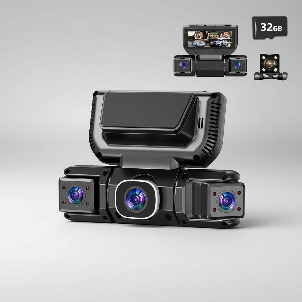 Cameră de bord la 360 de grade, cu patru canale, Full HD, WiFi și vedere nocturnă | Fioriscas