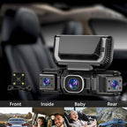 Cameră de bord la 360 de grade, cu patru canale, Full HD, WiFi și vedere nocturnă | Fioriscas