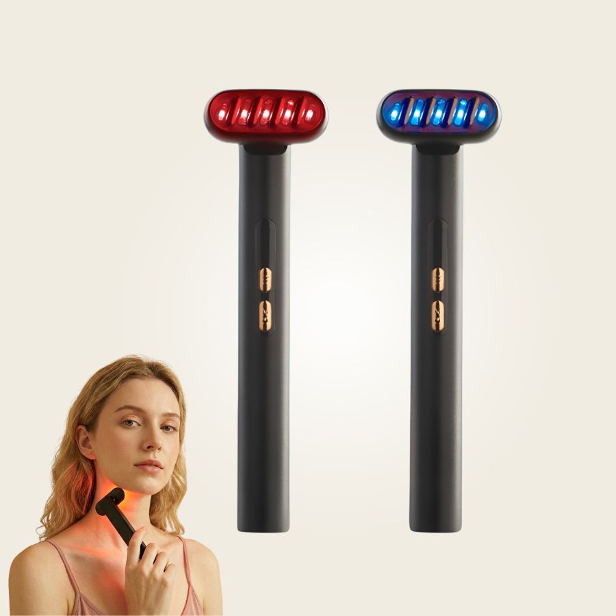 LuminaWave 6-in-1 Facial Wand | 5-Minute At-Home Professional Facial Treatment | Fioriscas