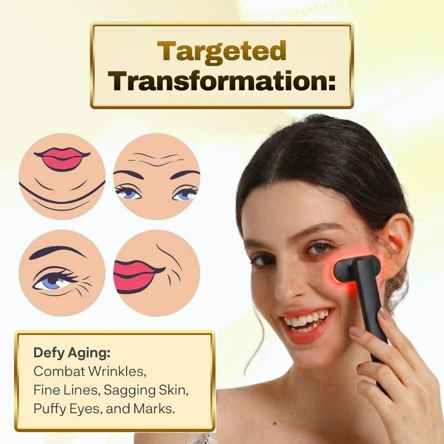 LuminaWave 6-in-1 Facial Wand | 5-Minute At-Home Professional Facial Treatment | Fioriscas
