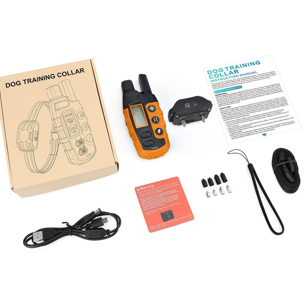 Waterproof Remote Dog Training Collar With Vibration, Beep & Static Modes