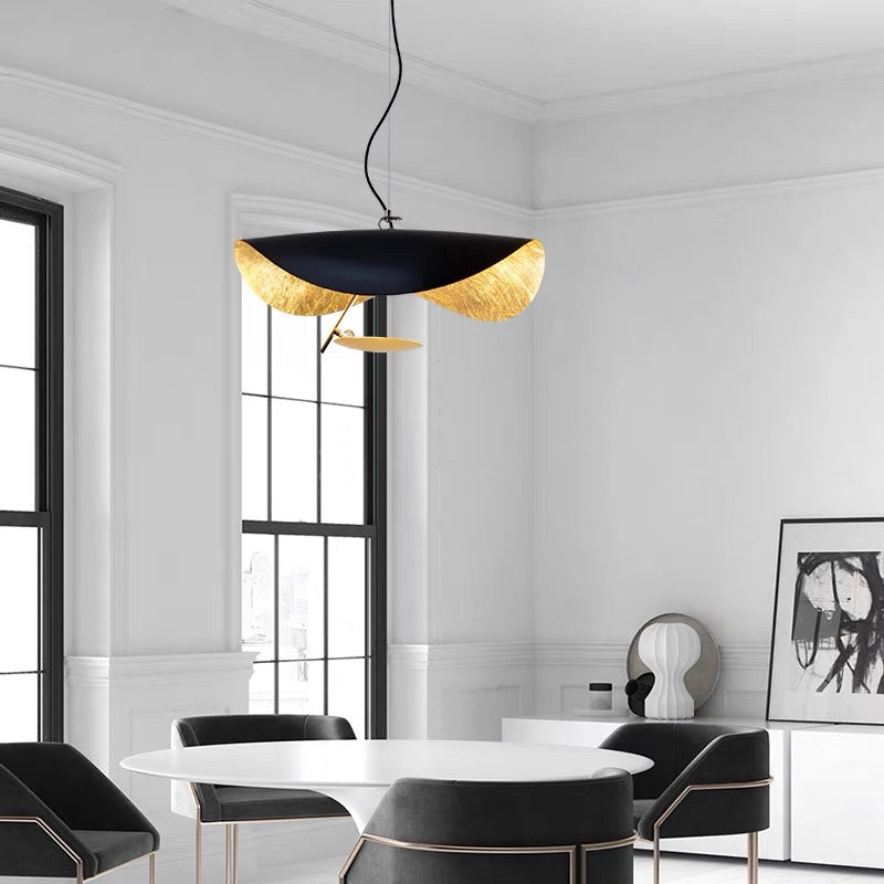 Lampada a sospensione Airsha 3 colori, lampade a sospensione con foglia d'oro | Fioriscas