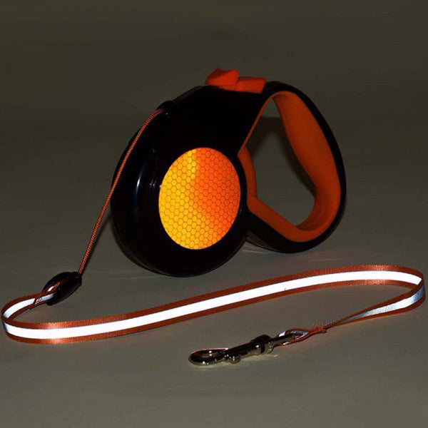 NovaStride ausziehbare Hundeleine mit reflektierendem Neondesign