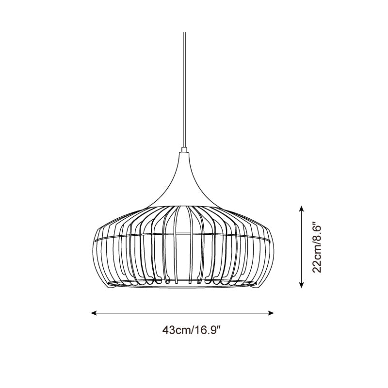 Zivora Natuurlijke Bamboe Rieten Hanglamp | Fioriscas