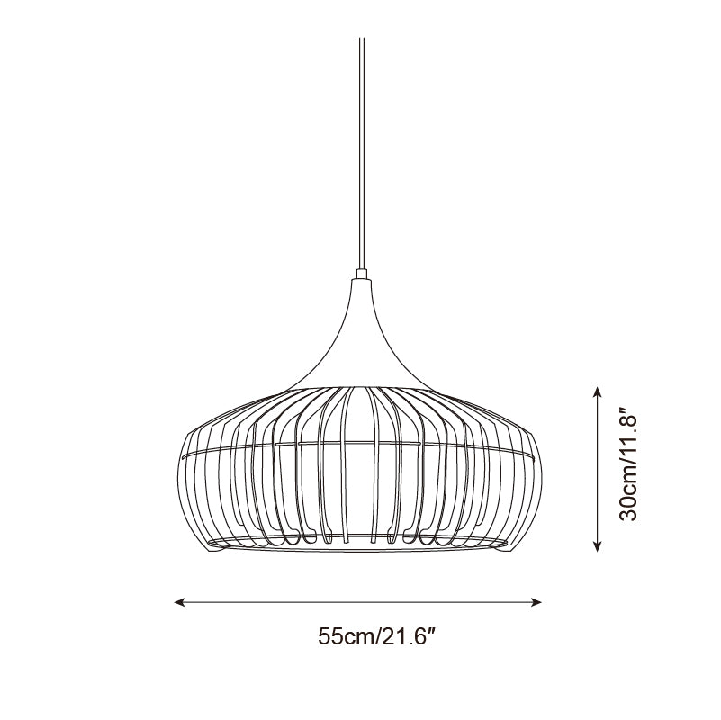 Zivora Natuurlijke Bamboe Rieten Hanglamp | Fioriscas