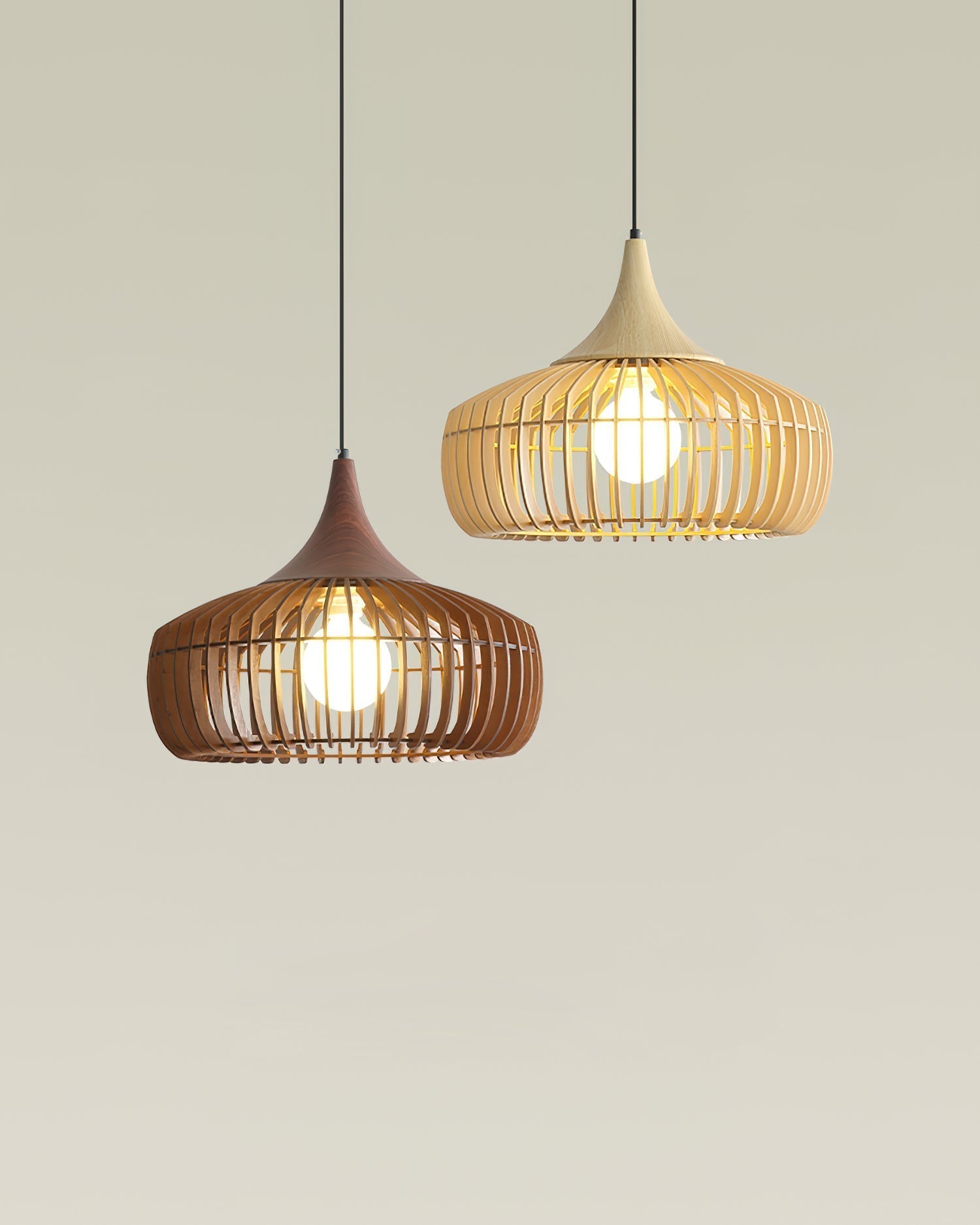 Zivora Natuurlijke Bamboe Rieten Hanglamp | Fioriscas