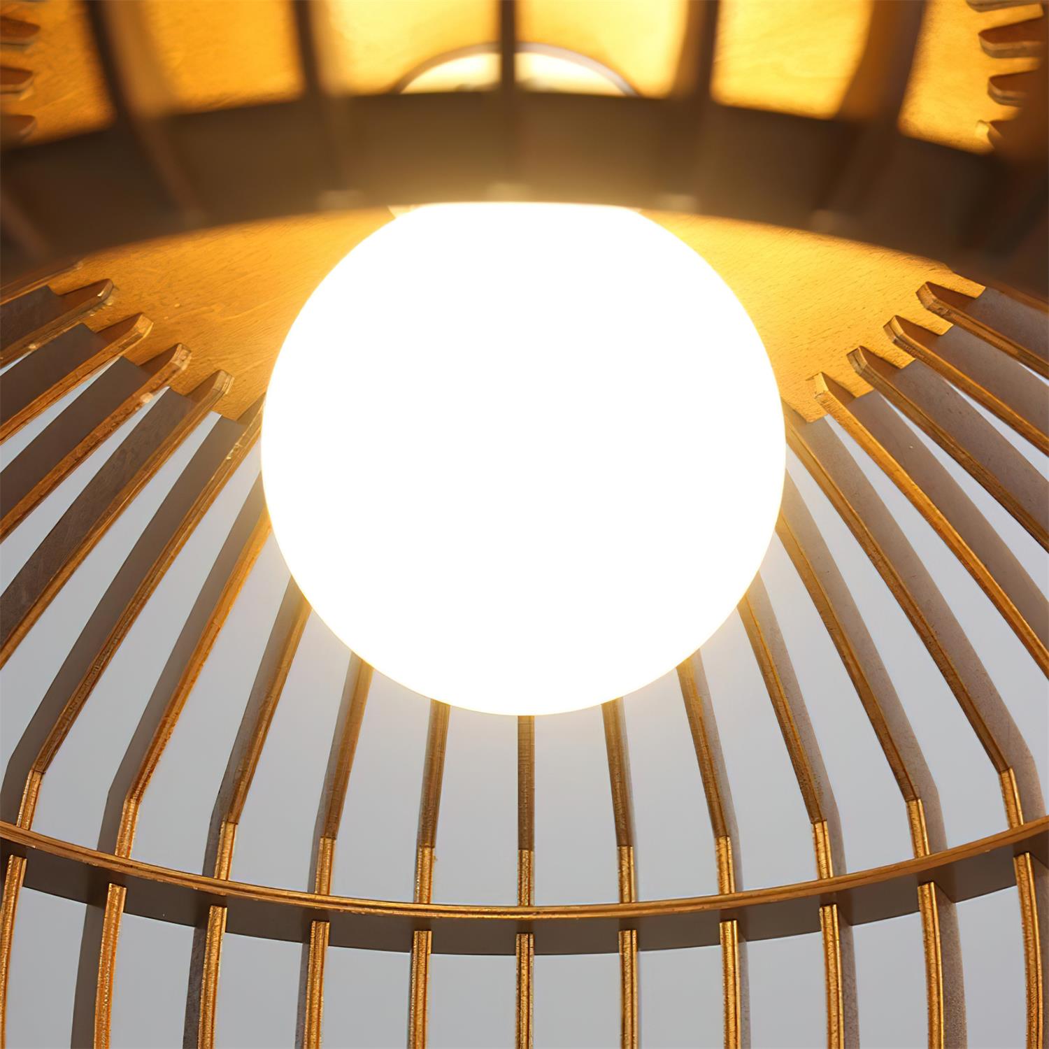 Zivora Natuurlijke Bamboe Rieten Hanglamp | Fioriscas