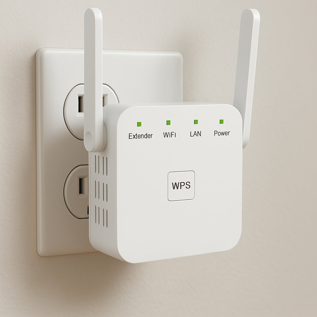 Dual-Band WiFi Range Extender For Home & Garden, AeroLink, Up to 1200 Mbps