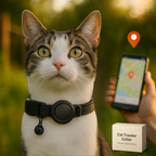 Collier pour chat avec support de traceur GPS, réfléchissant et à ouverture rapide