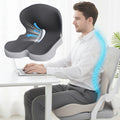 Cuscino per seduta in memory foam Alvara con supporto lombare per la schiena