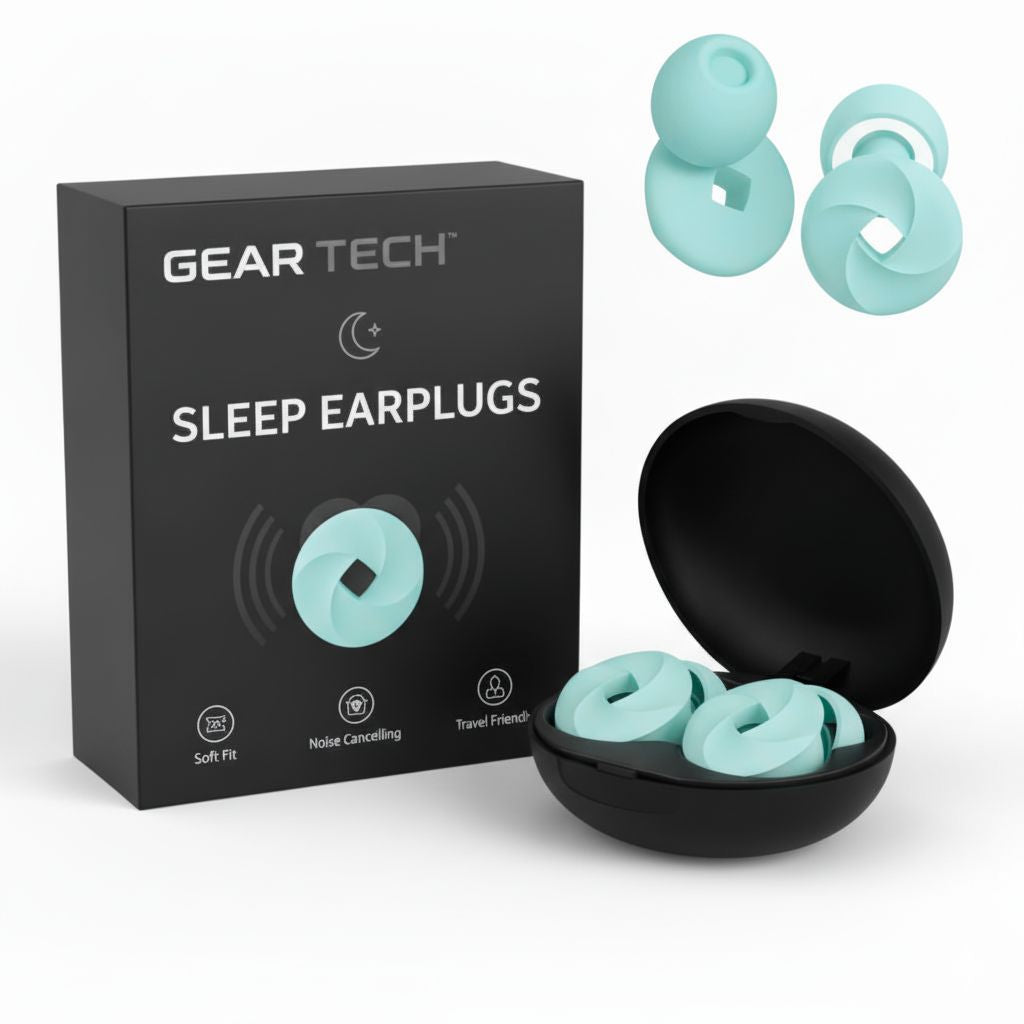 SlumberNest-Silikon-Schlaf-Ohrstöpsel, 33 dB Geräuschreduzierung, 6 Farben