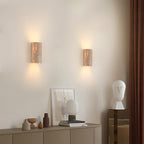 VeroLux Travertine Wall Light Minimalist Rectangular Design