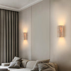 VeroLux Travertine Wall Light Minimalist Rectangular Design