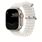 Nautisle justerbar dykkerrem i rørformet silikone, passer til Apple Watch