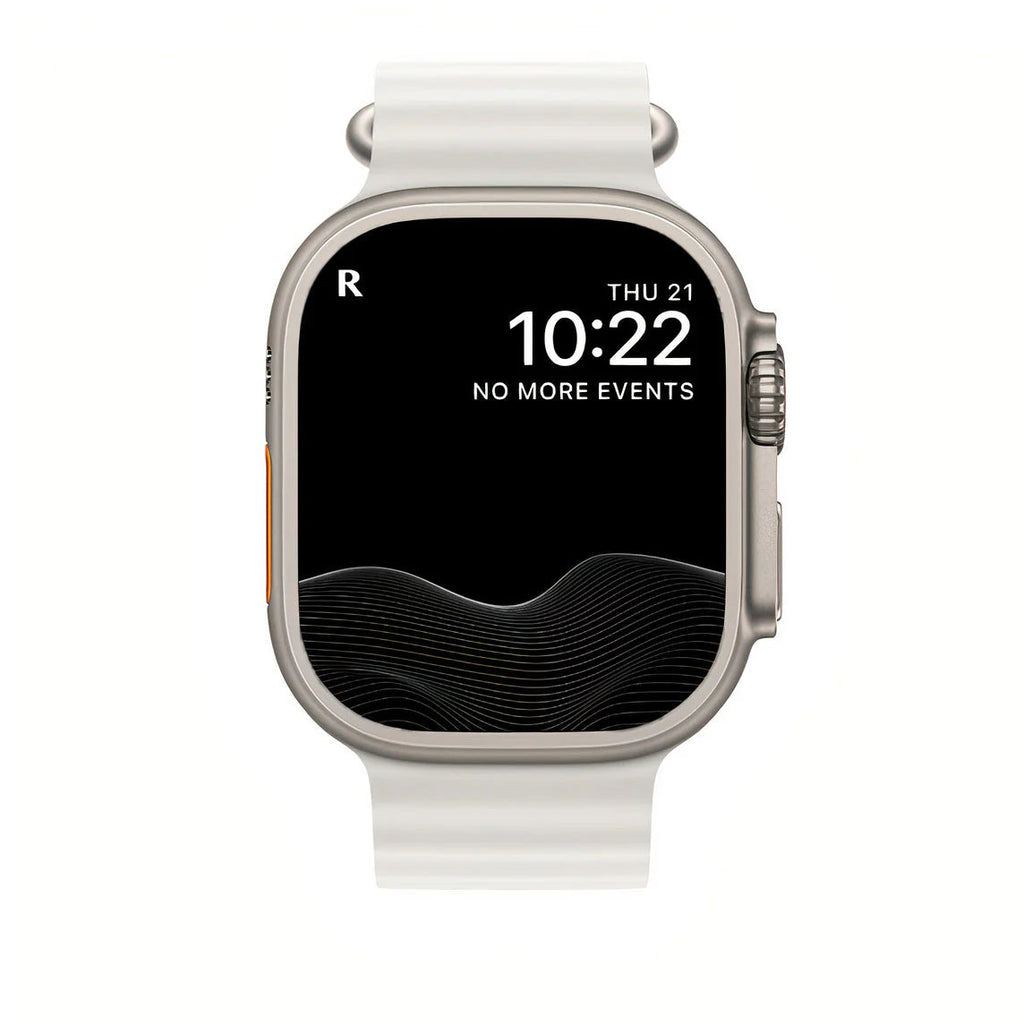Nautisle justerbar dykkerrem i rørformet silikone, passer til Apple Watch