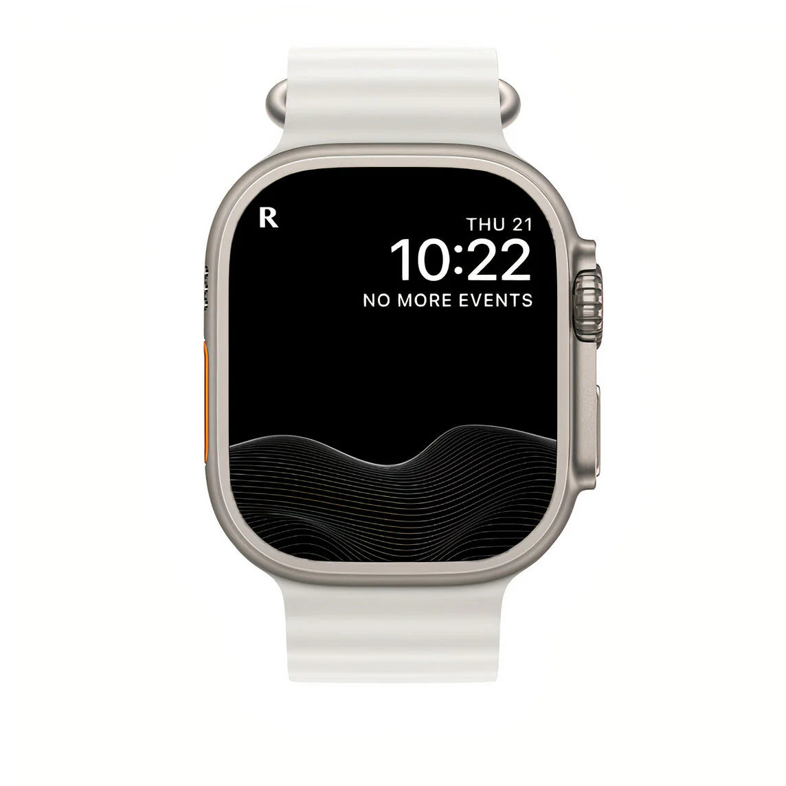 Nautisle justerbar dykkerrem i rørformet silikone, passer til Apple Watch