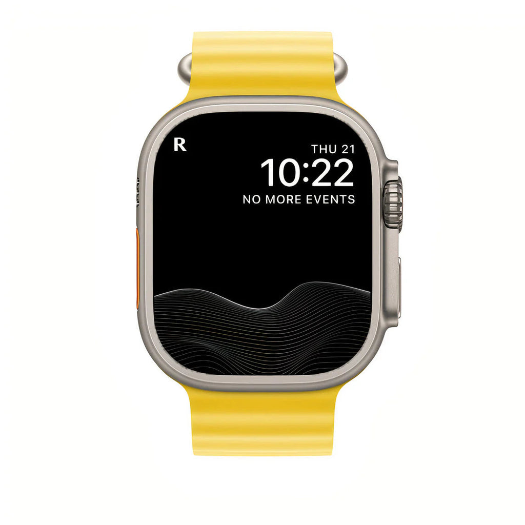 Nautisle justerbar dykkerrem i rørformet silikone, passer til Apple Watch