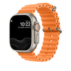 Nautisle justerbar dykkerrem i rørformet silikone, passer til Apple Watch