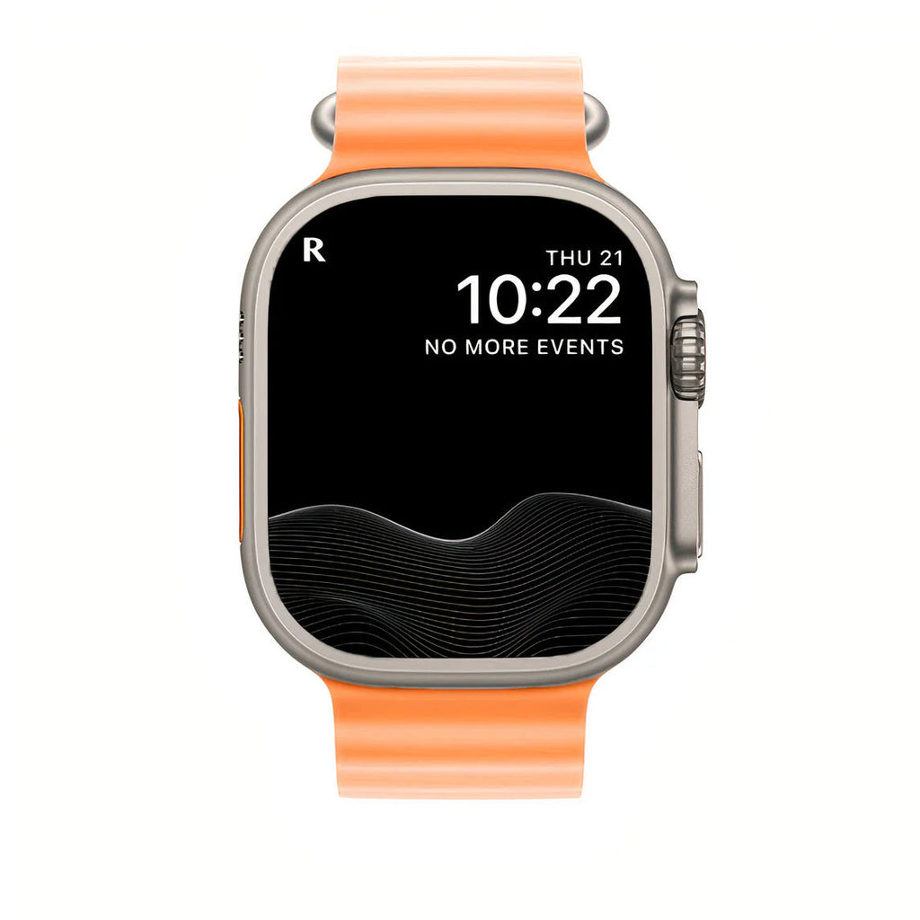 Nautisle justerbar dykkerrem i rørformet silikone, passer til Apple Watch