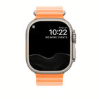 Nautisle justerbar dykkerrem i rørformet silikone, passer til Apple Watch