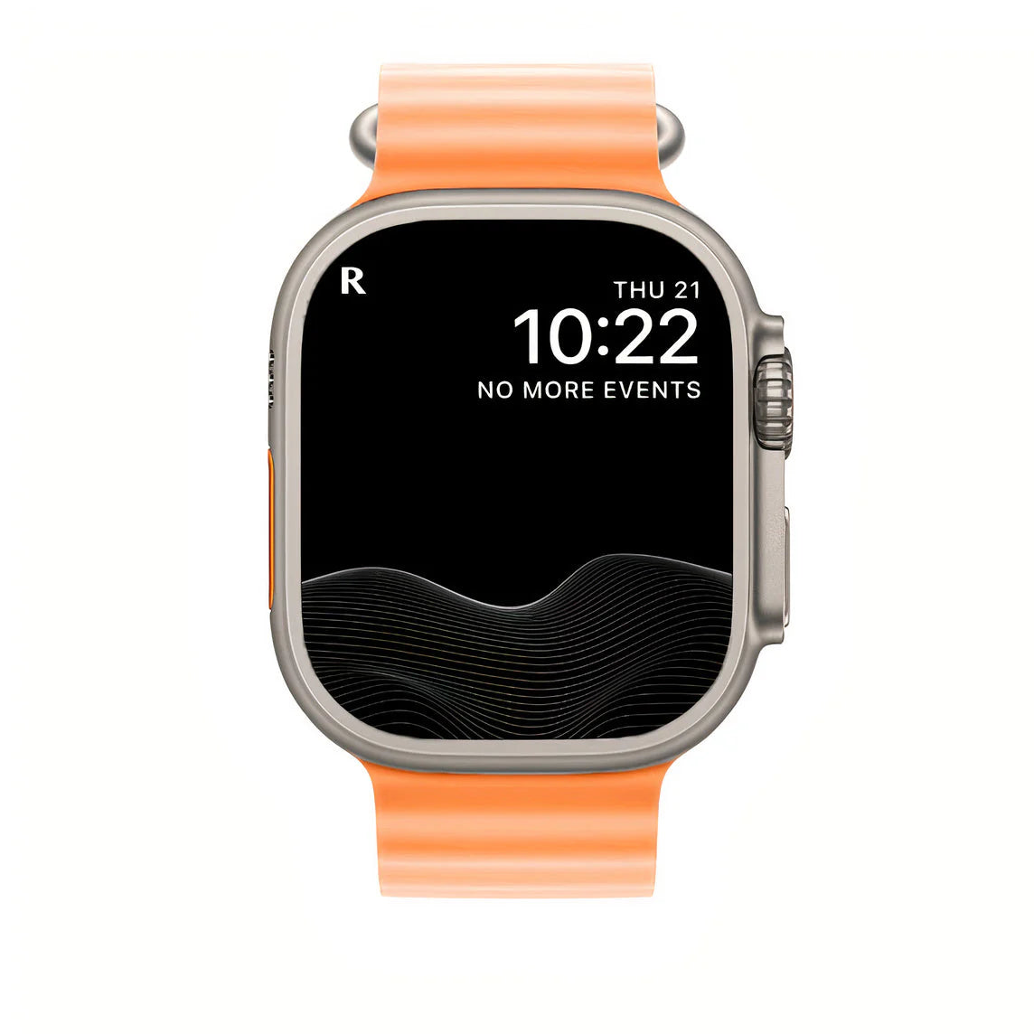 Nautisle justerbar dykkerrem i rørformet silikone, passer til Apple Watch