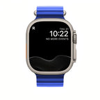 Nautisle justerbar dykkerrem i rørformet silikone, passer til Apple Watch
