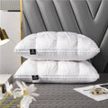 Goose Down Neck Support Pillow for Side, Back and Stomach Sleepers, LumaCloud