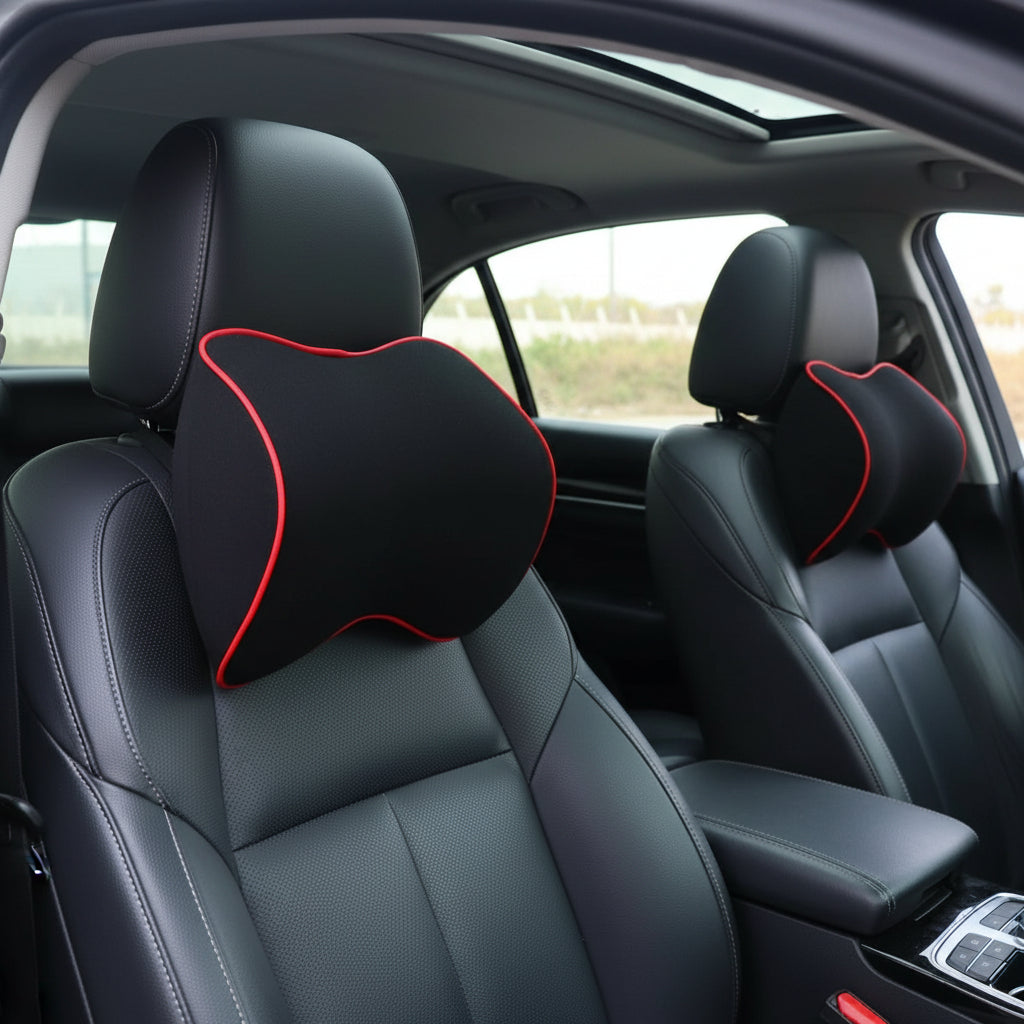 2-piece Set Memory Foam Neck Pillows for Ergonomic & Comfortable Driving - Fioriscas