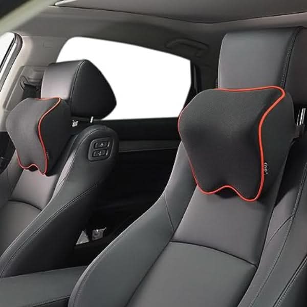2-piece Set Memory Foam Neck Pillows for Ergonomic & Comfortable Driving - Fioriscas