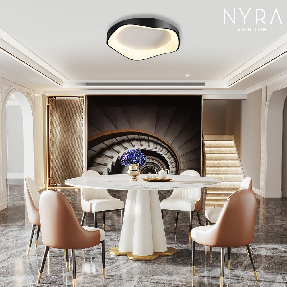 Remote-Controlled Ceiling Or Wall Light, Virelli 3-Tone LED Fixture