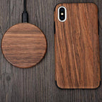 Chargeur rapide Qi durable en bambou avec protection contre la surchauffe - Fioriscas