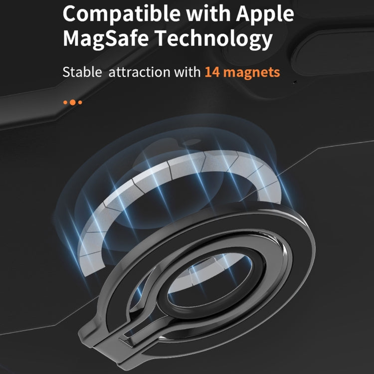 MagSafe telefonringgreb, 360° roterende magnetisk kickstand og selfie-håndtag
