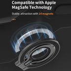MagSafe telefonringgreb, 360° roterende magnetisk kickstand og selfie-håndtag