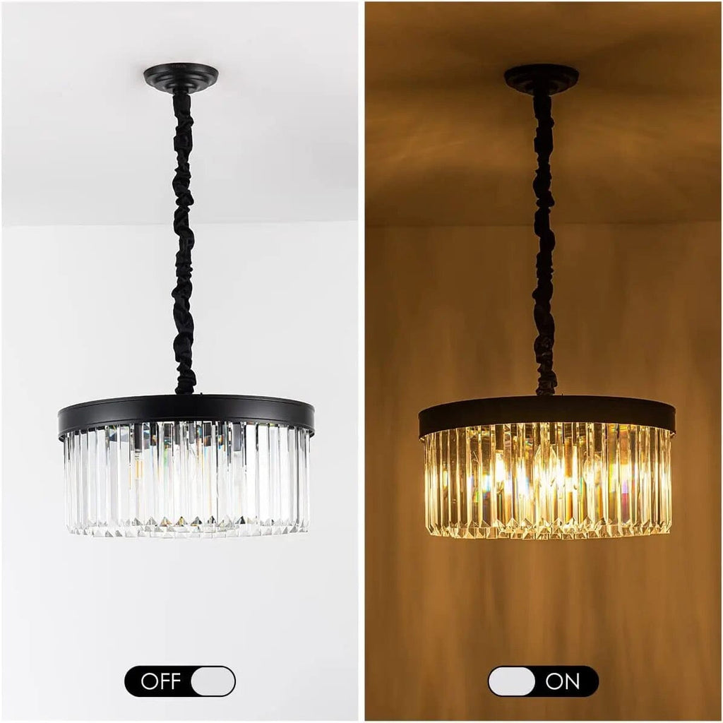 Liora K9-krystalpendel, konvertibel lysekrone og loftslampe