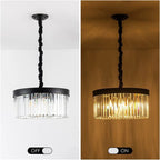 Liora K9-krystalpendel, konvertibel lysekrone og loftslampe