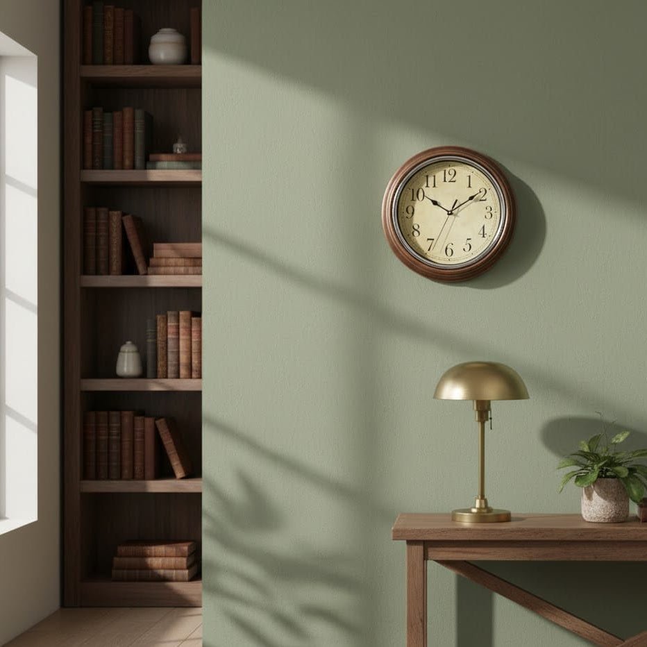 Tidlös väggklocka med elegant design - Fioriscas