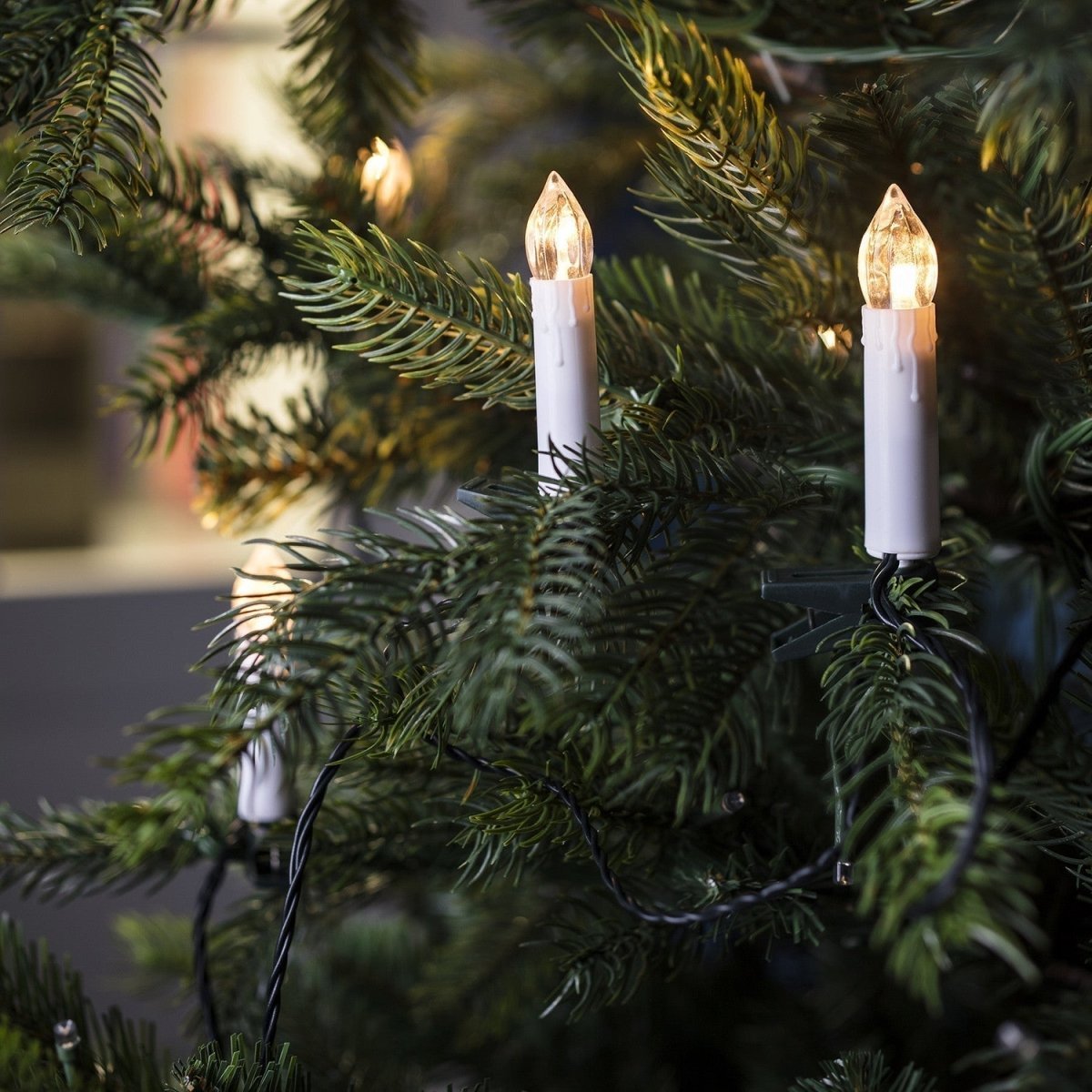 やさしいLEDの光が灯る、炎を使わないクリスマスキャンドルセット - Fioriscas